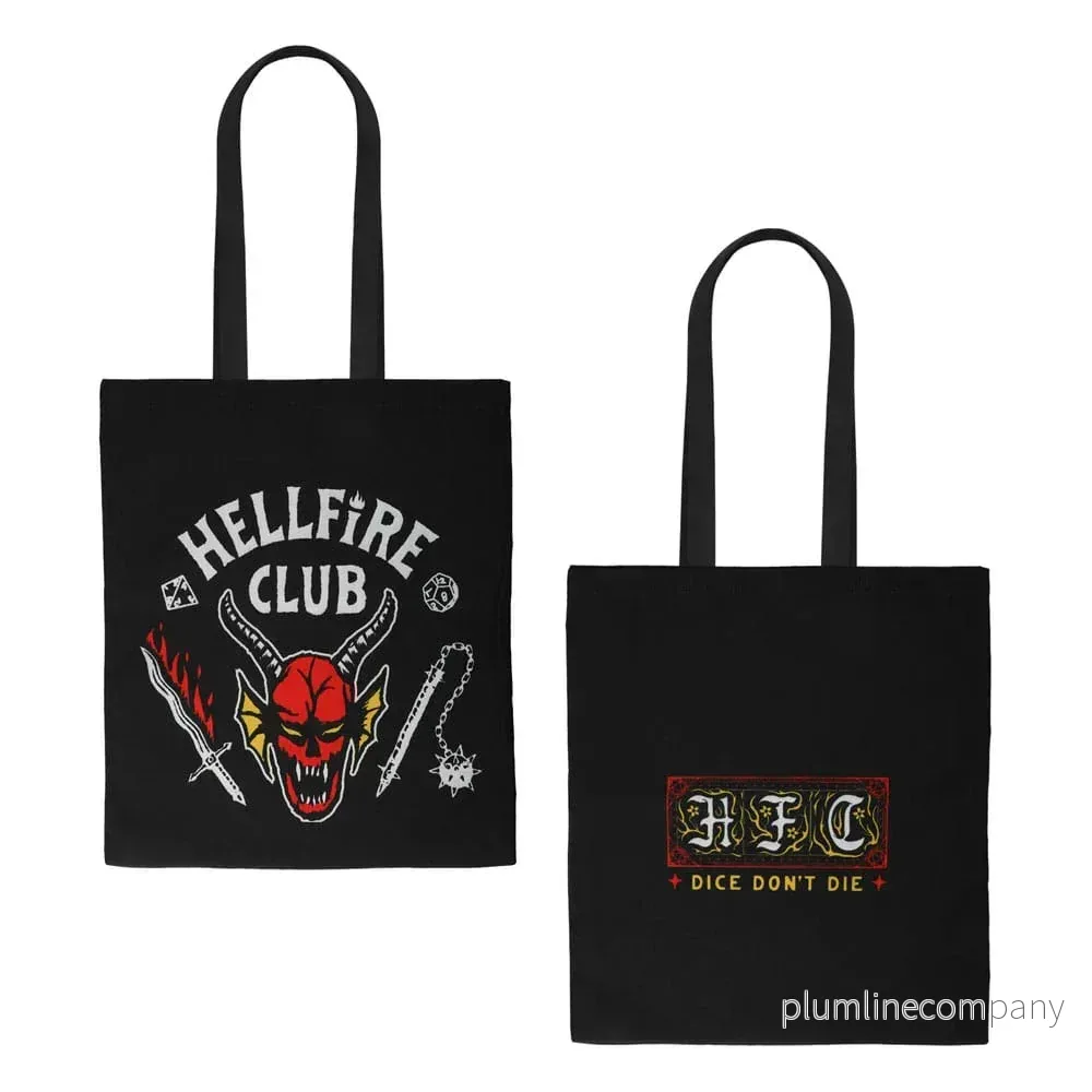 Stranger Things Tote Bag Hellfire Club Stranger Things Tote Bag Hellfire Club
