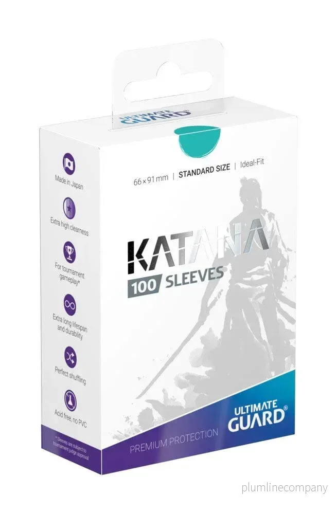 Ultimate Guard Katana Sleeves Standard Size (100) - Turquoise - Bild 2