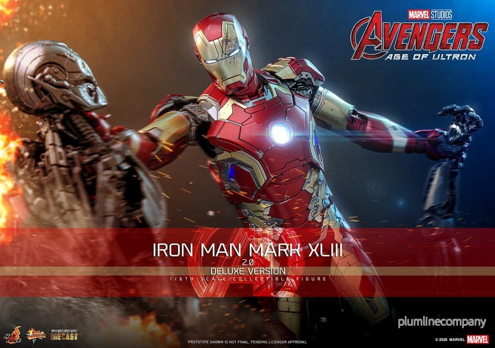 Avengers: Age of Ultron Movie Masterpiece Diecast Action Figur 1/6 Iron Man Mark XLIII (2.0) (Deluxe Version) 32 cm - Bild 3