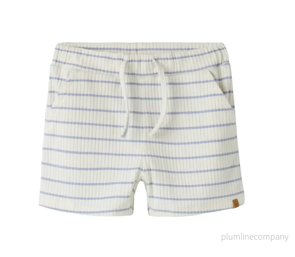 SISTA CHANSEN - NMMKAIL - SHORTS LIL - Coconut Milk/ZEN BLUE