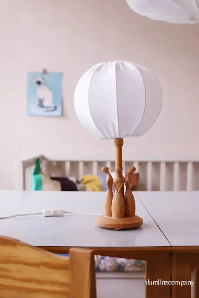 Myrull lampskärm 20 cm till bordslampa Vit