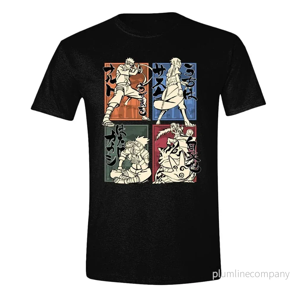 Naruto T-Shirt med Karaktärsritningar Stl L - Bild 2