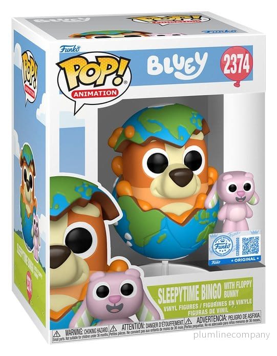 Bluey POP! & Buddy-figur Sömniga Bingo med Fladdrande Kanin 9 cm - Bild 2