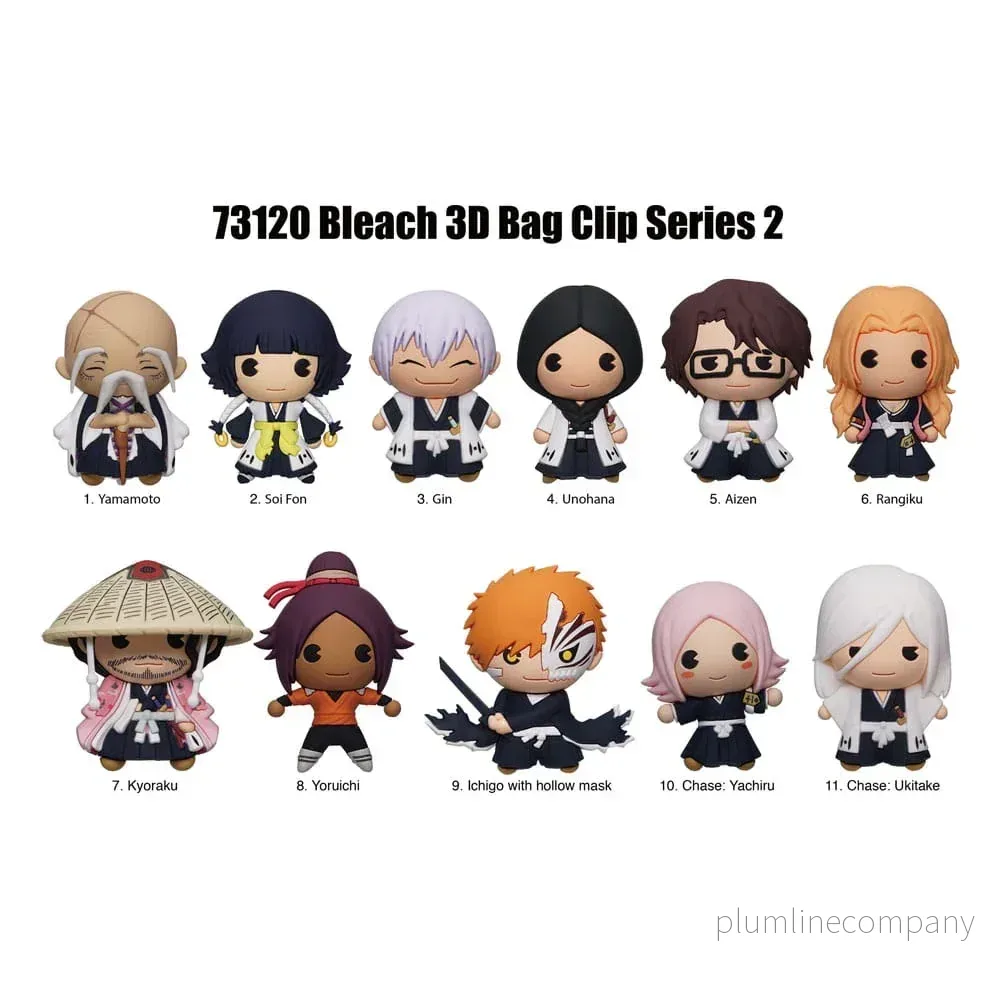 Bleach 3D PVC Bag Clips Series 2 Display (24) Bleach 3D PVC Bag Clips Series 2 Display (24)