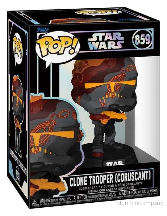 Star Wars POP! Vinyl Bobblehead Figur Clone Trooper (Coruscant) 9 cm - Bild 2