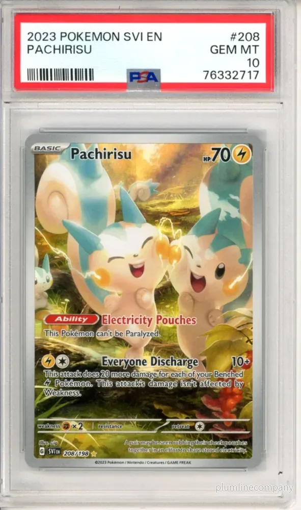 PSA 10 Pachirisu 208/198 – Scarlet & Violet PSA 10 Pachirisu 208/198 – Scarlet & Violet