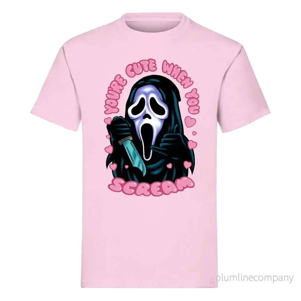 Scream T-Shirt Ghost Face – Du är söt när du skriker Scream T-Shirt Ghost Face – Du är söt när du skriker
