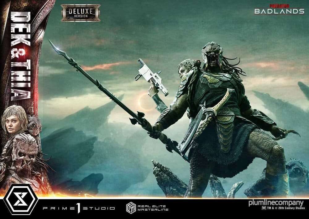 Predator Real Elite Masterline Statue 1/3 Badlands Dek & Thia Deluxe Version 87 cm - Bild 3