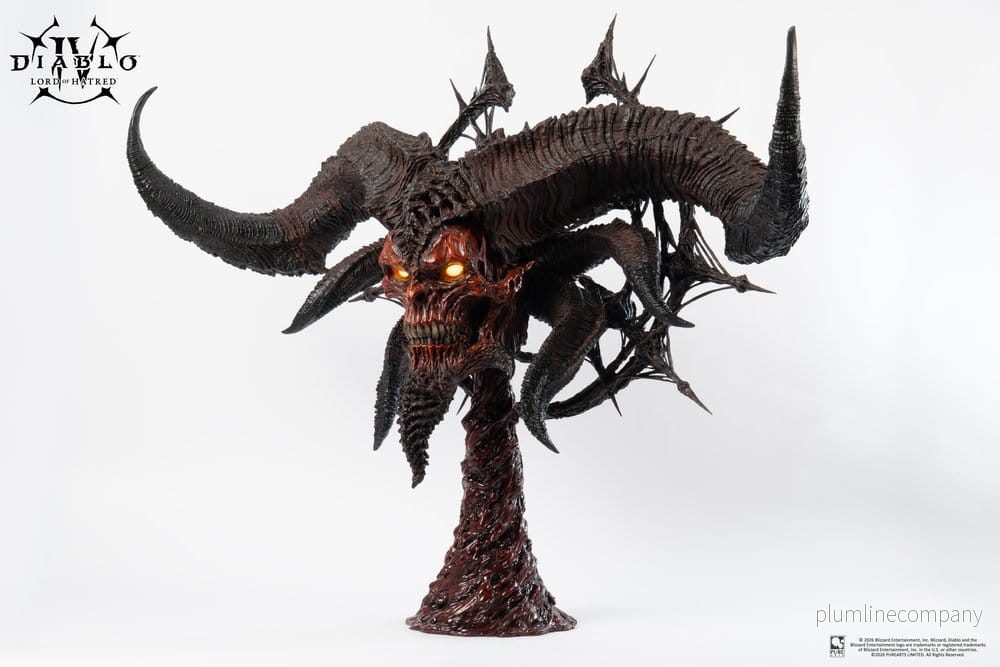 Diablo IV Art Mask Replica 1/1-skala Lord of Hatred Mephisto 94 cm - Bild 2