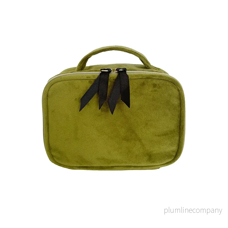 Necessär Grön sammet, bag-all