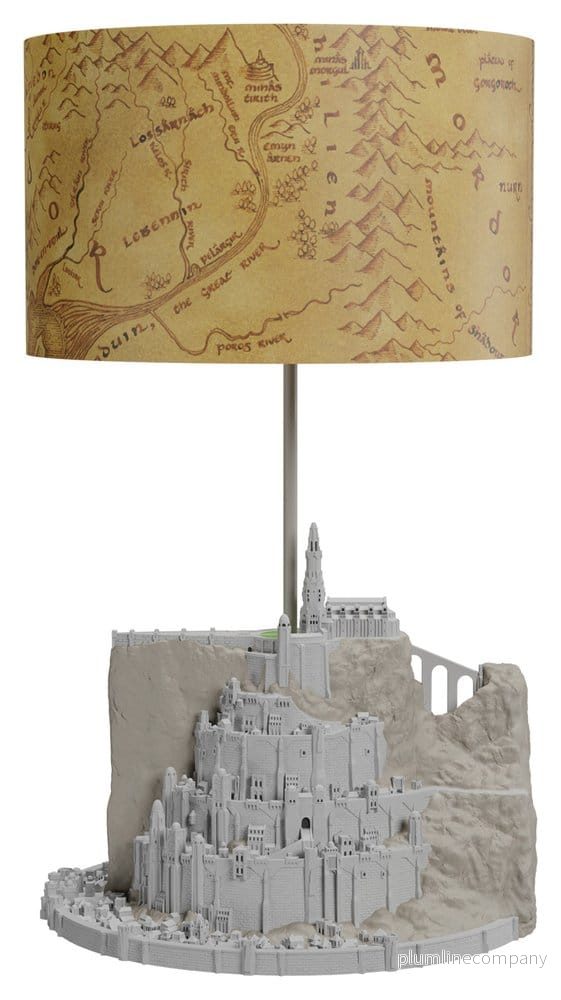 Sagan om ringen bordslampa med lampskärm Minas Tirith 34 cm - Bild 2