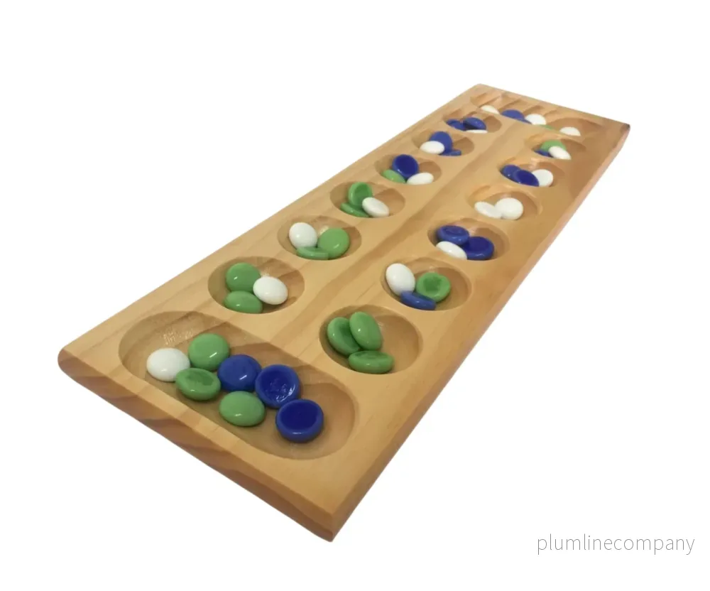 MANCALA TRÄSPEL 43,5 x 13,3 x 1,7 CM 44-1543