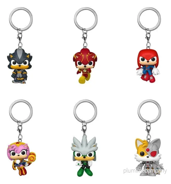 Sonic the Hedgehog POP! Vinyl Nyckelringsdisplay 4 cm, 12-pack Sonic the Hedgehog POP! Vinyl Nyckelringsdisplay 4 cm, 12-pack
