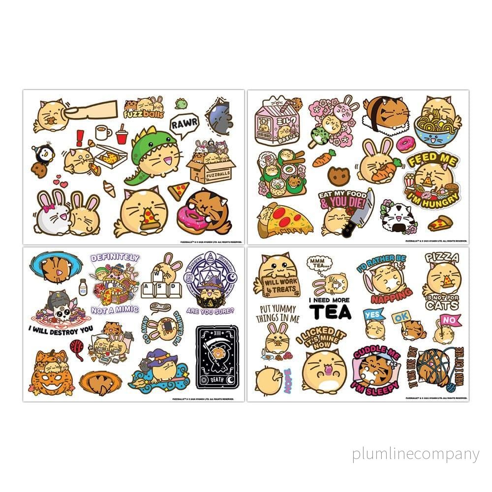 Fuzzballs Tech Sticker Pack - Gör din teknik sötare och roligare! - Bild 2