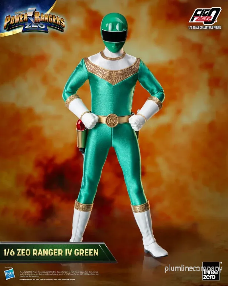 Power Rangers Zeo FigZero Action Figur 1/6 Ranger IV Green 30 cm - Bild 2