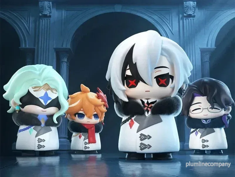 Genshin Impact Mini Figures Fatui Harbingers Chibi Design 7 cm Blind Box Display (9) - Bild 3