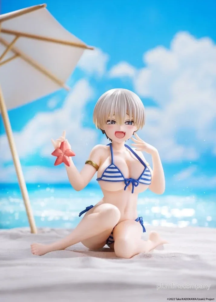 Uzaki-chan vill hänga! Skrivbordsfigur söt PVC Hana Uzaki (badkläder version) 13 cm - Bild 3