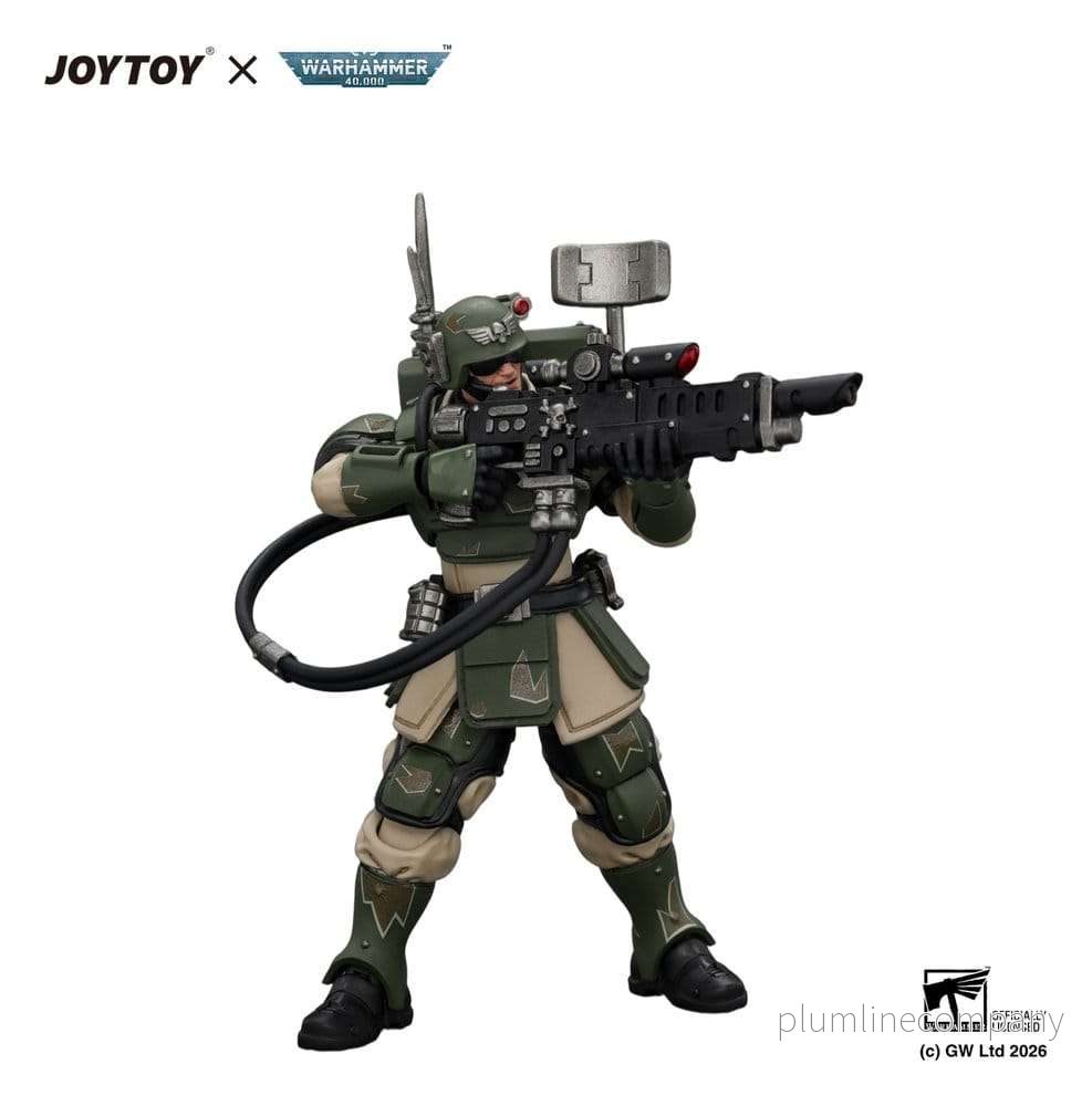 Warhammer Action Figure Astra Militarum Kasrkin 3 med Hot-shot Lasgun och Vox-caster - Bild 3