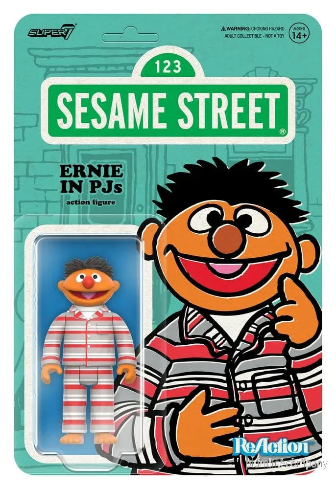Sesame Street ReAction Action Figur Wave 06 Ernie (PJs) 10 cm - Bild 3