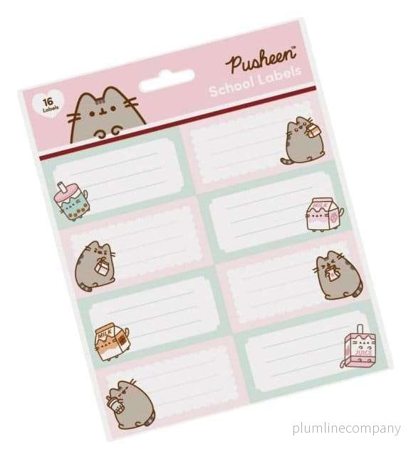 Pusheen Skoletiketter Sips