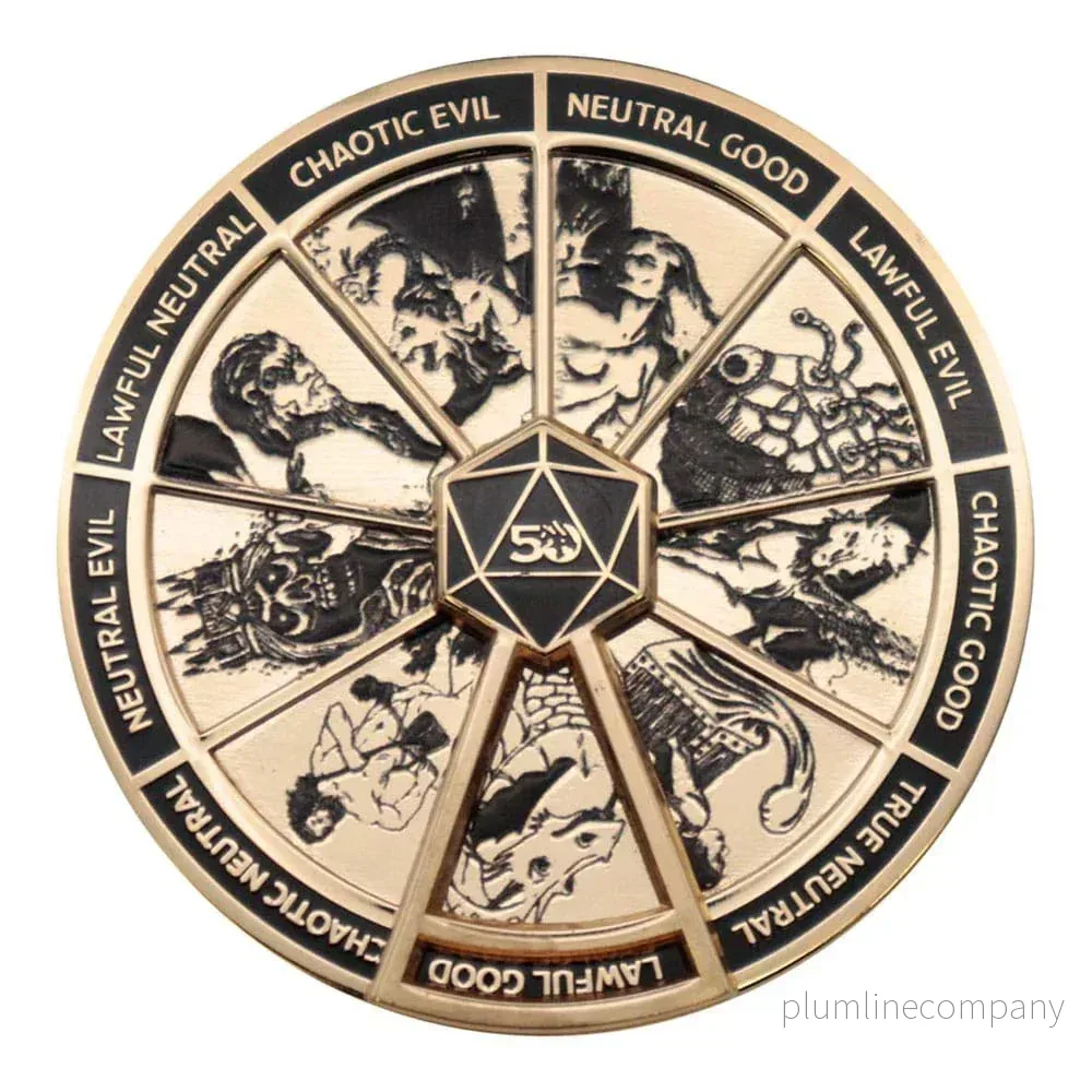 Dungeons & Dragons Pin Badge Alignment Spinner Dungeons & Dragons Pin Badge Alignment Spinner