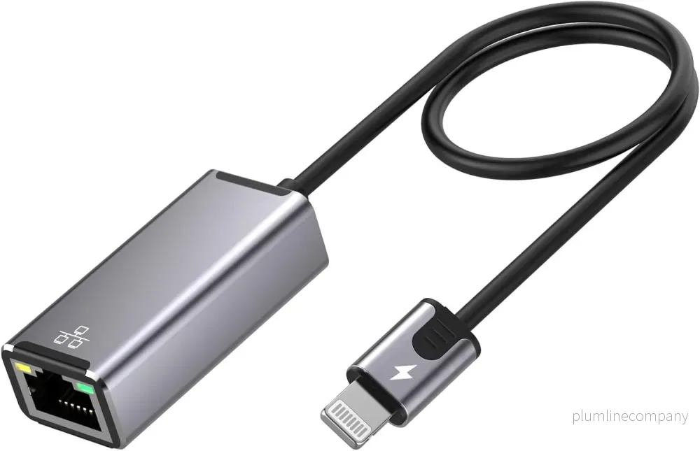 NÖRDIC Lightning till Ethernet-nätverksadapter med 20W laddningsport för iPhone/iPad, RJ45 Plug & Play, 100Mbps, 50cm NÖRDIC Lightning till Ethernet-nätverksadapter med 20W laddningsport för iPhone/iPad, RJ45 Plug & Play, 100Mbps, 50cm