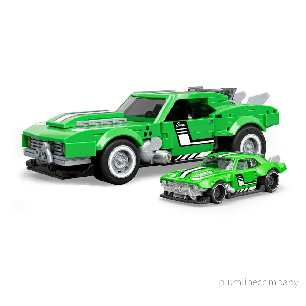 Mattel Brick Shop Hot Wheels Speed Series Byggset 1/32 Custom ’68 Camaro