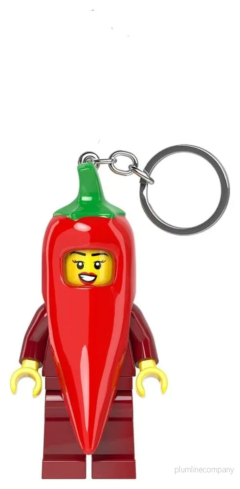 LEGO Mini Figur Ljus-Up Nyckelring Chili Dräkt