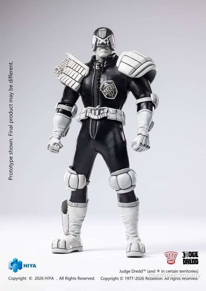 Judge Dredd Exquisite Super Actionfigur 1/12 Judge Dredd Black & White Ver. 15 cm - Bild 3