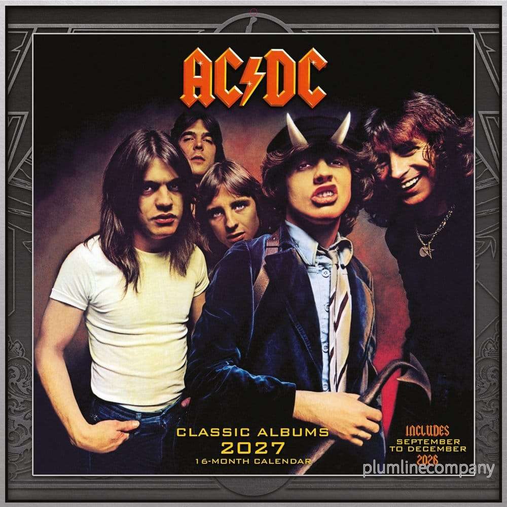 AC/DC Kalender Albums 2027 30 x 30 cm AC/DC Kalender Albums 2027 30 x 30 cm