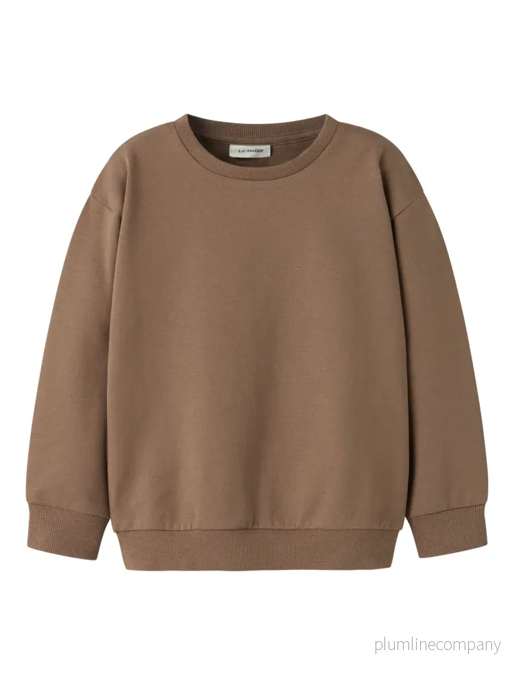 Skön Sweatshirt i Ekologisk Bomull – NMNOMAS LS LOOSE SWEAT LIL – Coca Mocha Skön Sweatshirt i Ekologisk Bomull – NMNOMAS LS LOOSE SWEAT LIL – Coca Mocha