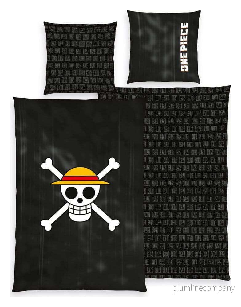 One Piece sängkläder Jolly Roger 135 x 200 cm One Piece sängkläder Jolly Roger 135 x 200 cm