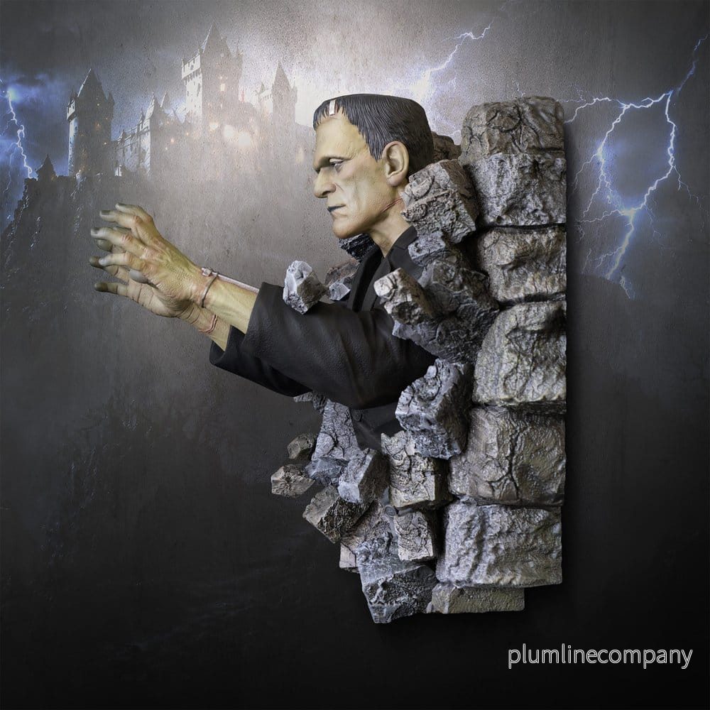 Frankenstein väggskulptur 1/1 Boris Karloff som Frankenstein's Monster 94 x 94 cm - Bild 2