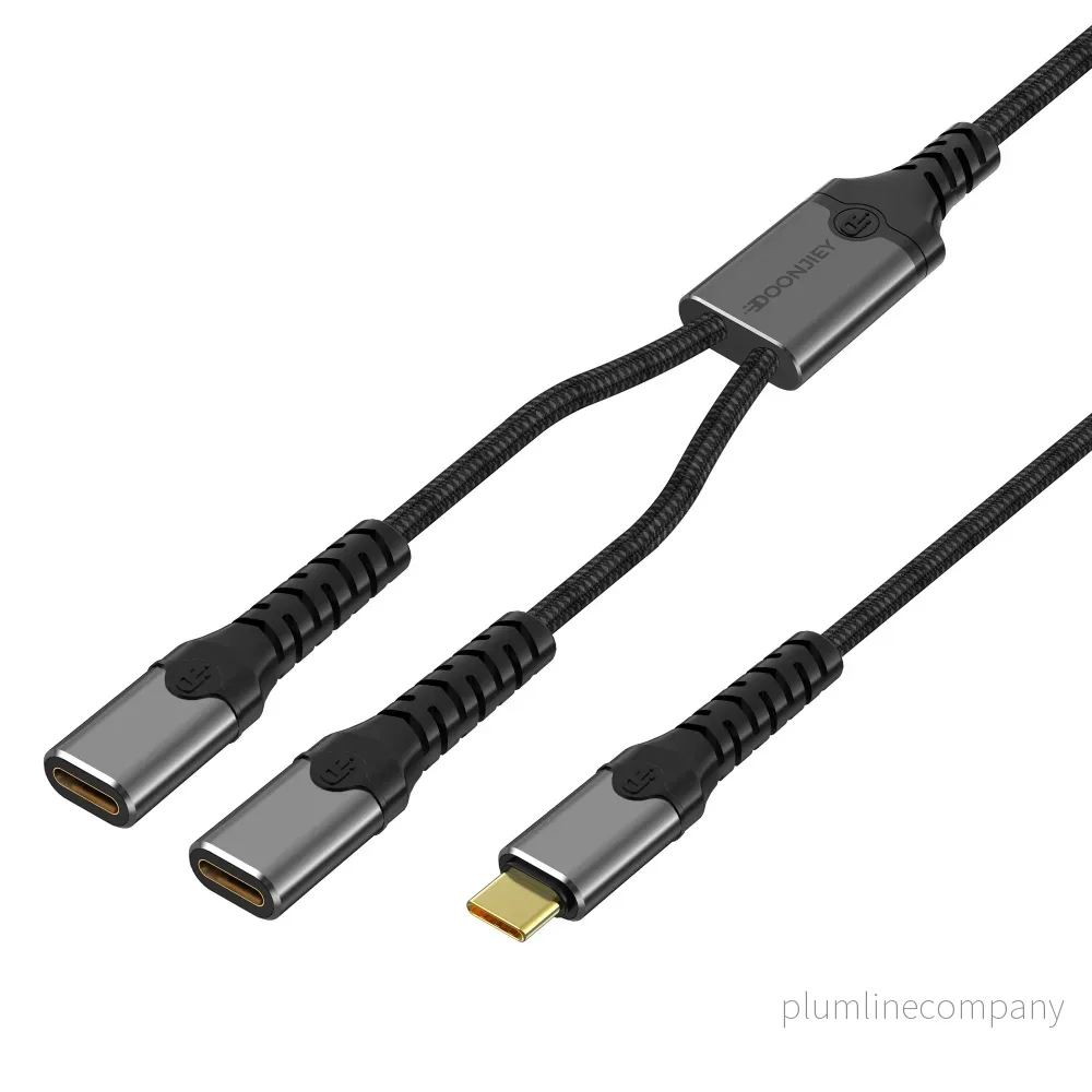 NÖRDIC USB-C Hubb till 1xUSB-C PD140W och 1xUSB-C