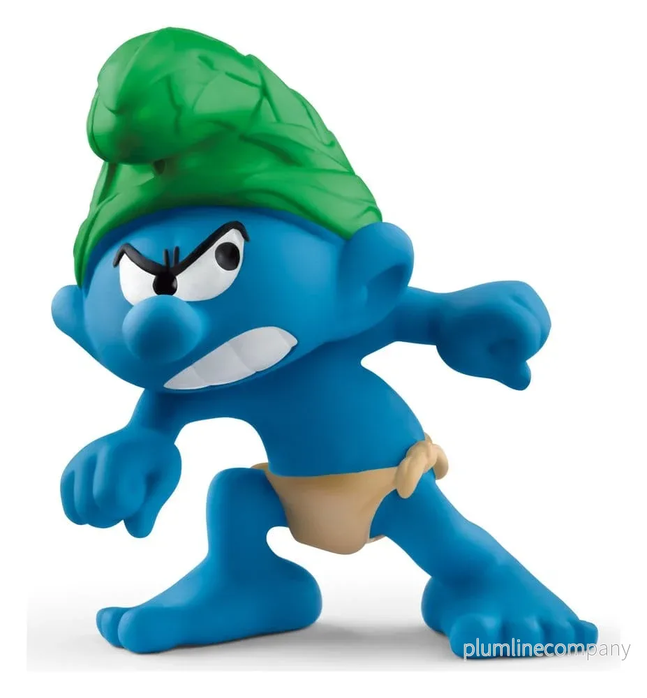Smurfarna Mini-Figur Vild Smurf 5 cm