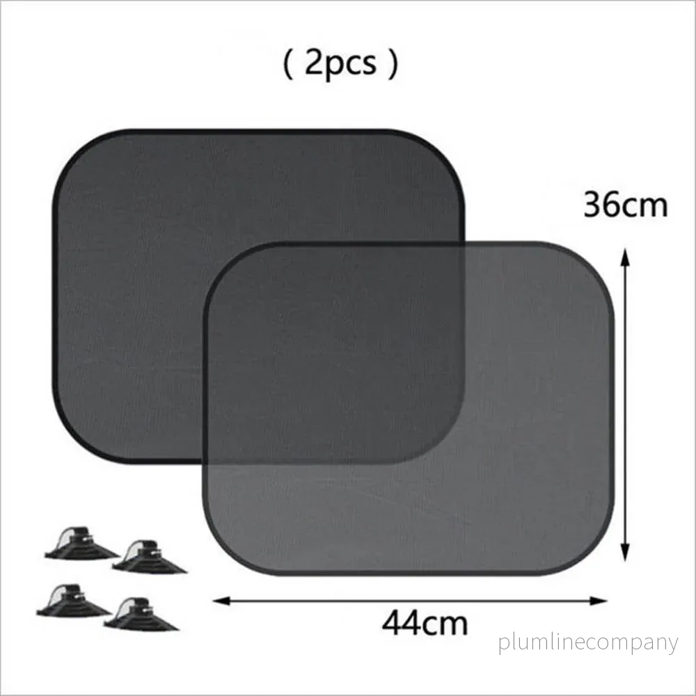 Solskydd Bil, 2-pack + Sugproppar