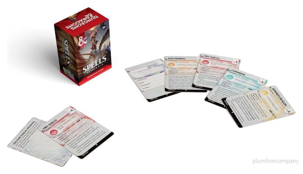 Dungeons & Dragons Rollspels Referenskort: Besvärjelser (Nivå 4-5) *Engelsk Version* - Bild 3