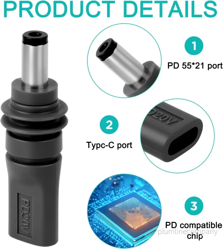 Starlink Mini-adapter USB-C PD 100W hona till DC 5,5 × 2,1 mm, vattentät - Bild 2