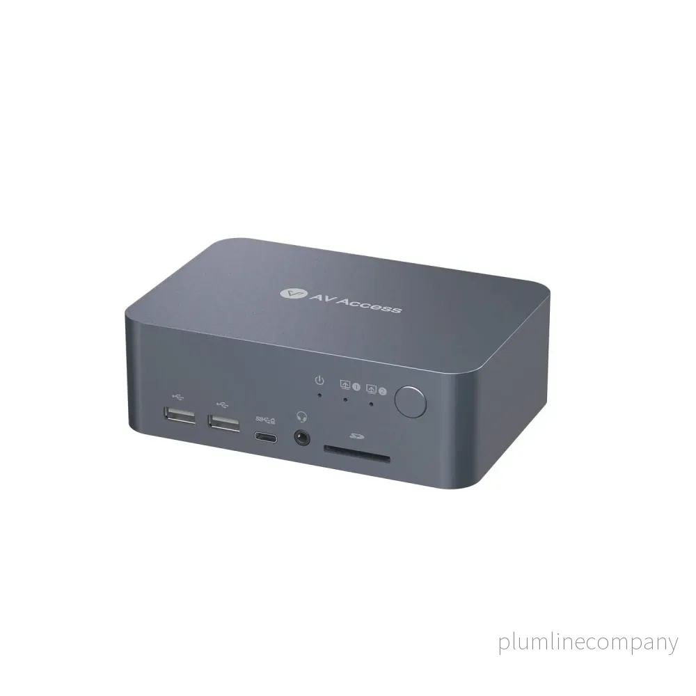 AV Access iDock C10 Dockningsstation och KVM-switch 2 till 2 USB-C & DP+HDMI till HDMI, 4K60Hz, 5x USB-A, 1x USB-C PD 60W, 3.5mm AUX, SD-kortplats och Toslink AV Access iDock C10 Dockningsstation och KVM-switch 2 till 2 USB-C & DP+HDMI till HDMI, 4K60Hz, 5x USB-A, 1x USB-C PD 60W, 3.5mm AUX, SD-kortplats och Toslink