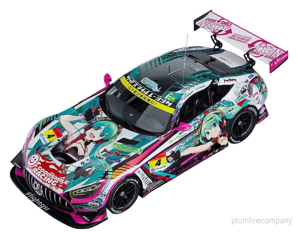 Hatsune Miku GT Project Vehicle 1/18 Good Smile Hatsune Miku AMG 2020 SUPER GT Okayama Test Ver. 26 cm Hatsune Miku GT Project Vehicle 1/18 Good Smile Hatsune Miku AMG 2020 SUPER GT Okayama Test Ver. 26 cm