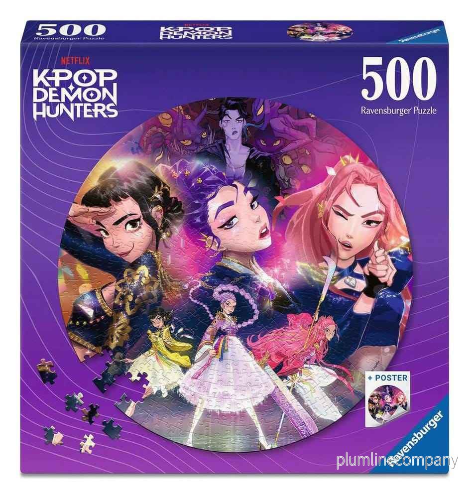 KPop Demon Hunters Rund Pussel Med 500 Bitar För Fansen! - Bild 2