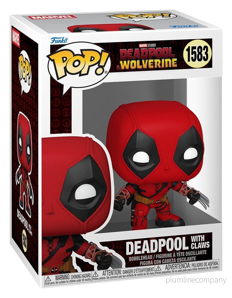 Deadpool & Wolverine POP! Figur Deadpool med Klor 9 cm - Bild 3