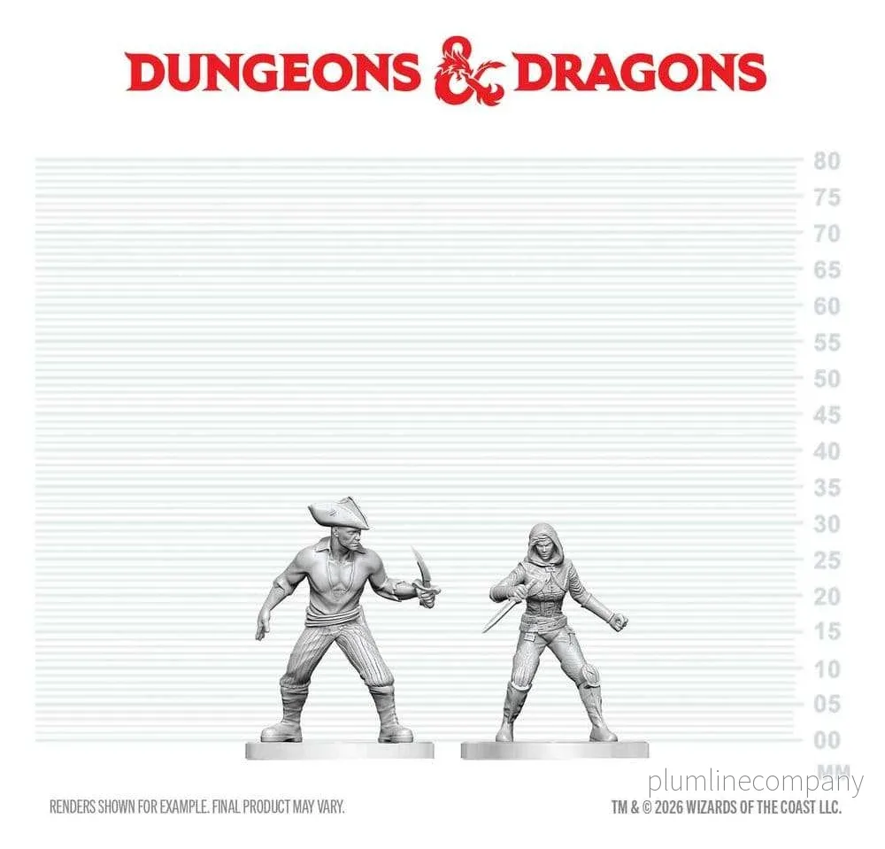 Dungeons & Dragons Nolzur's Marvelous Miniatures Omålade Bandit & Pirate-miniatyrer 14 cm - Bild 2