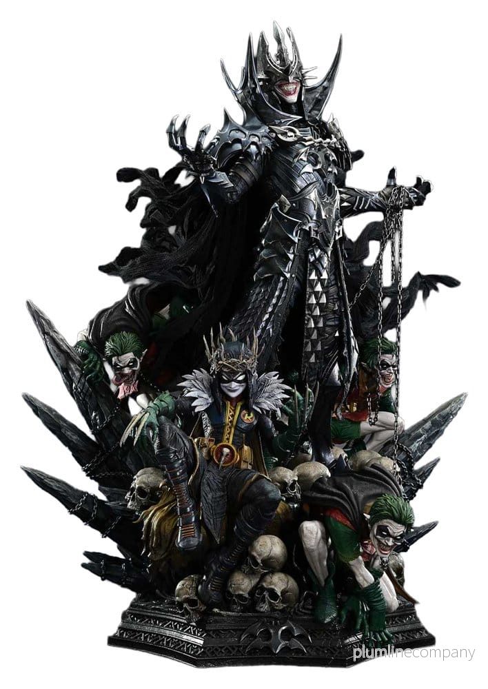 DC Comics Museum Masterline-statyn i skala 1/3 Dark Nights: Death Metal The Batman Who Laughs & Robin King Deluxe Version 85 cm
