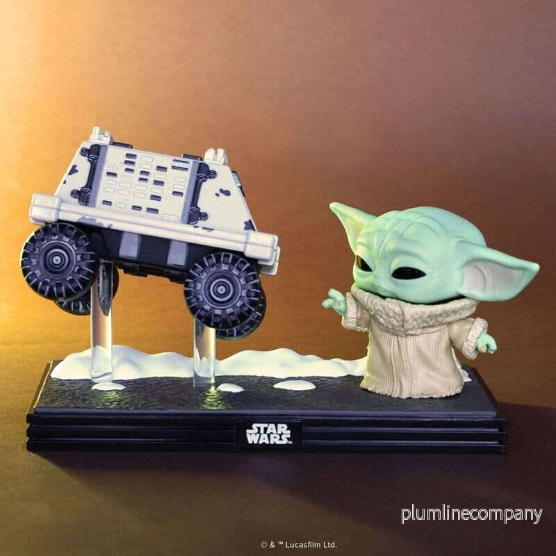 Star Wars: The Mandalorian and Grogu POP! Moment Figur Grogu with Polar Mouse Droid 9 cm - Bild 2