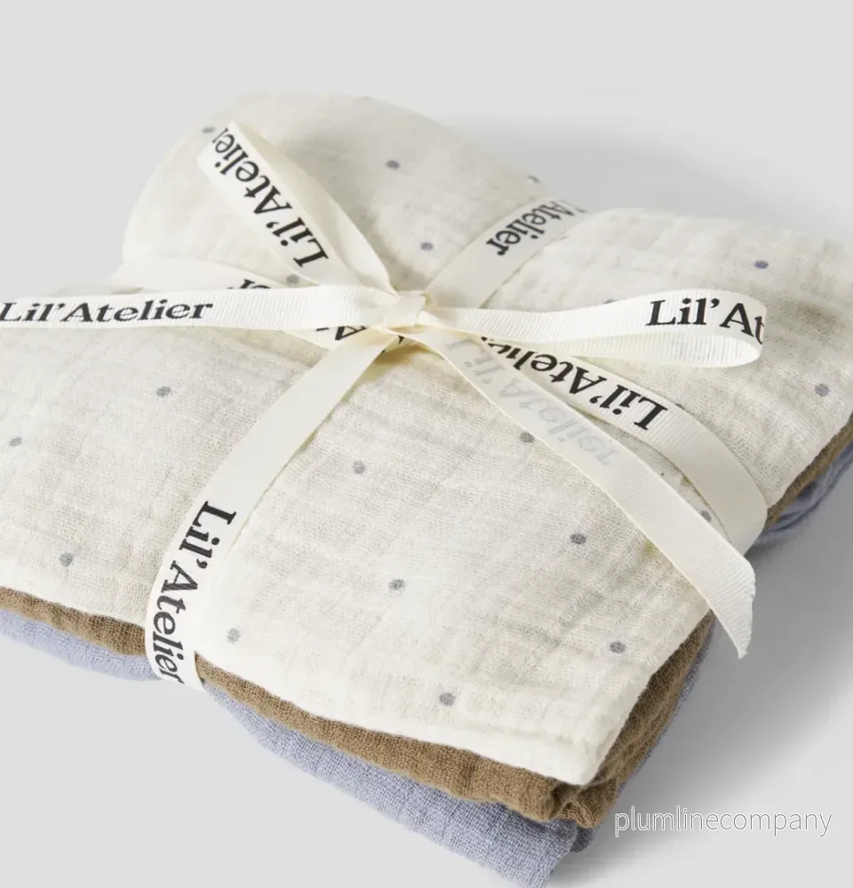 3p Muslin Filtar - NBNISLEYS 3PACK NAPPIES LIL NOOS - Turtledove SEPIA TINT/SLEET - Bild 2
