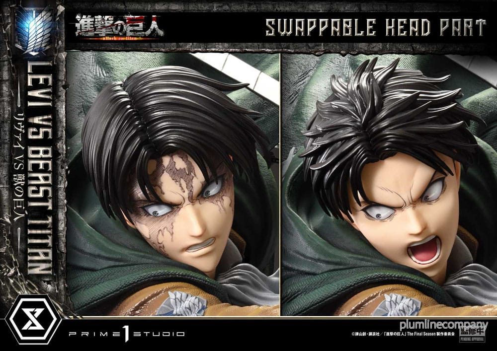 Attack on Titan Ultimate Premium Masterline Series Statue 1/4 Levi Versus Beast Titan 73 cm - Bild 3