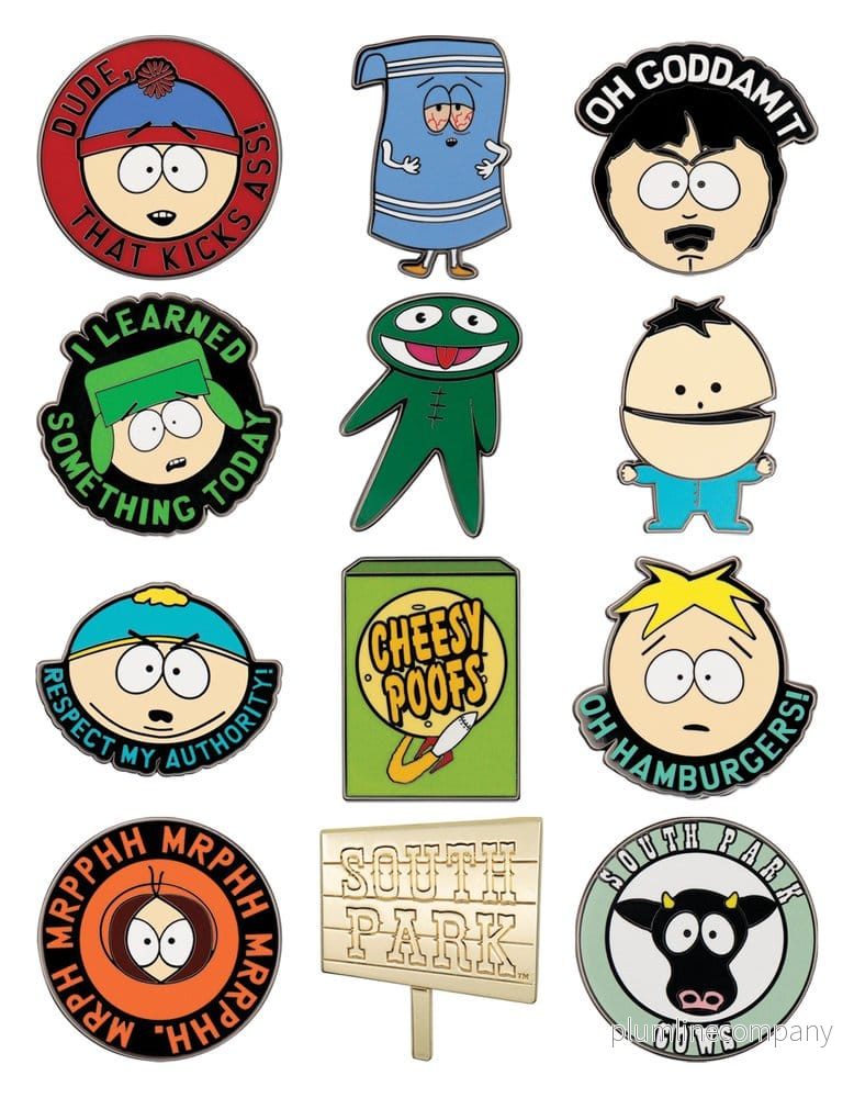 South Park Mystery Pin Badges Display (12) – Samlarset med 12 exklusiva pins från South Park - Bild 2