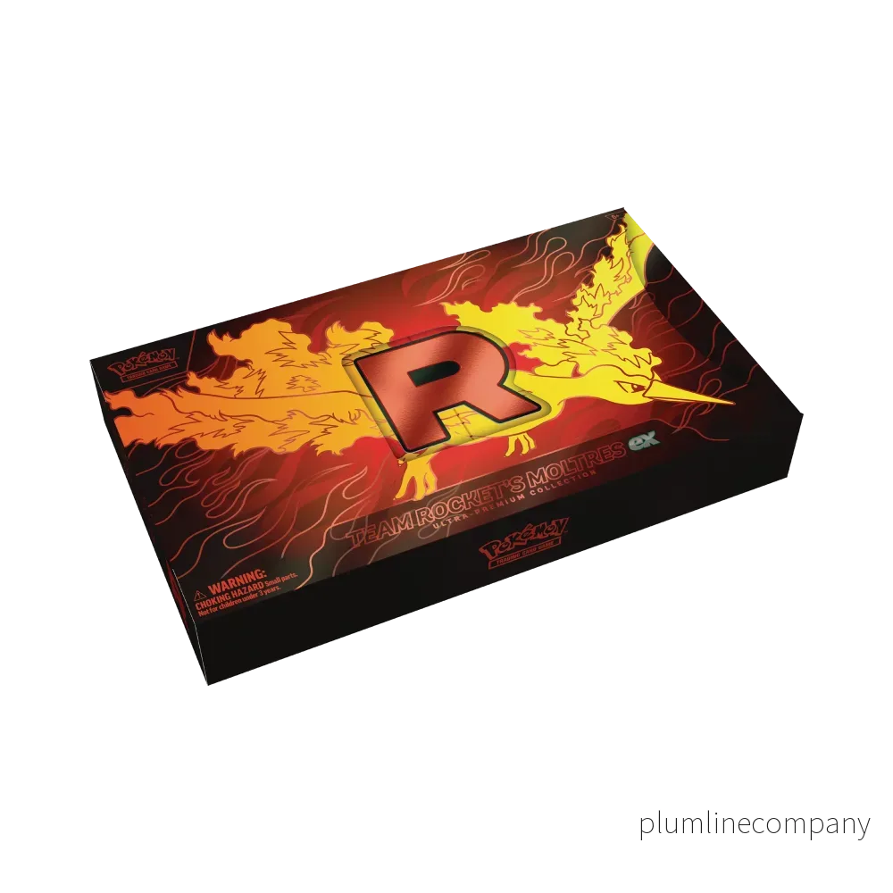 Pokémon TCG: Team Rocket’s Moltres ex Ultra-Premium Collection Box Pokémon TCG: Team Rocket’s Moltres ex Ultra-Premium Collection Box