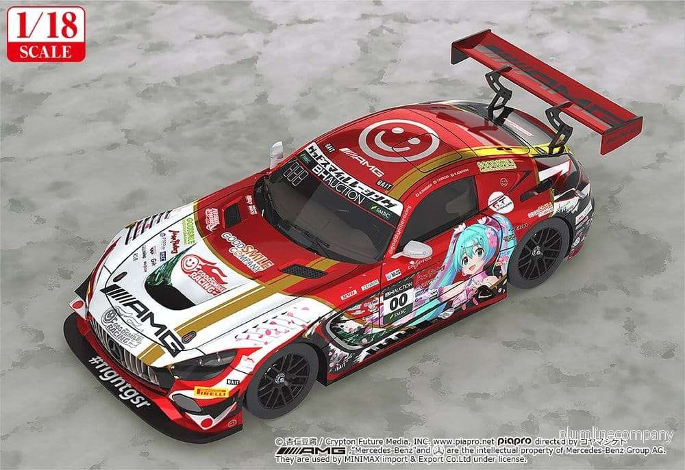 Hatsune Miku GT Project Fordon 1/18 Mercedes-AMG Team GOOD SMILE 2019 SUZUKA 10HOURS Ver. 26 cm - Bild 2